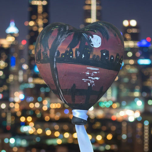 Cuore Palloncino in ceramica