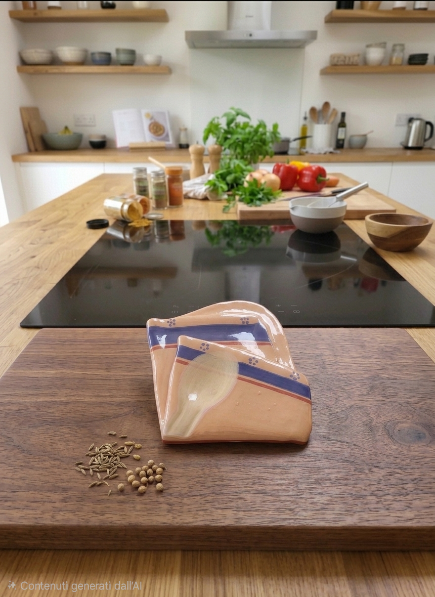 Poggiamestoli fatto a mano in resina | Accessori cucina artigianali