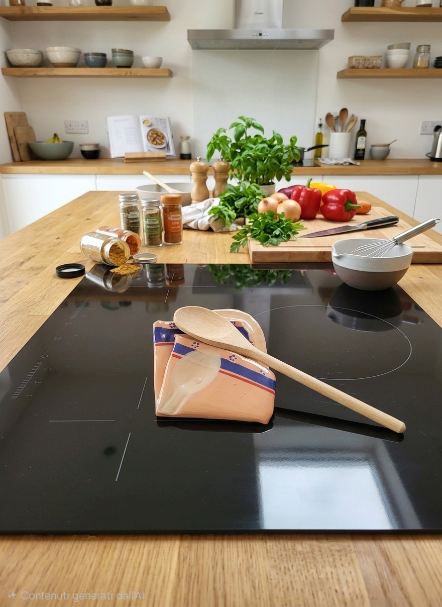 Poggiamestoli fatto a mano in resina | Accessori cucina artigianali